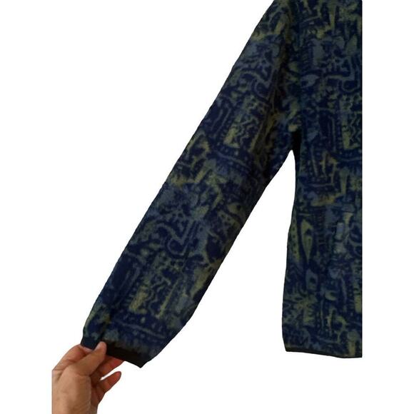 Quiksilver Men's Outdoor Clean Coast Zip Up Fleece Jacket Size L Blue Green NWT - Picture 4 of 10